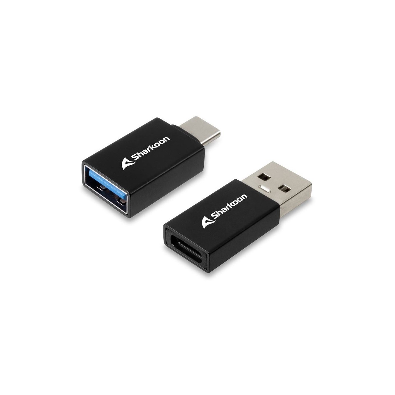 Sharkoon USB 3.2 Gen 1 Adapter - OfficePal - Black (2pc set) — Buy in Cyprus with Fast Delivery