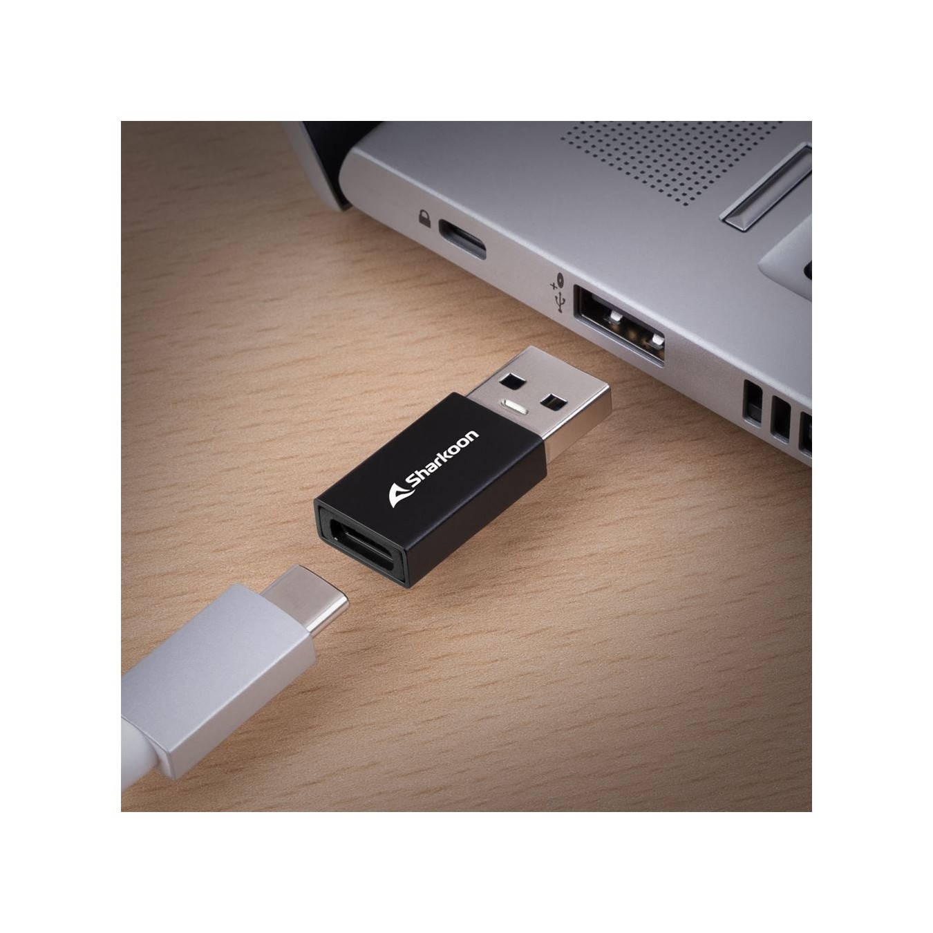 Sharkoon USB 3.2 Gen 1 Adapter - OfficePal - Black (2pc set) — Buy in Cyprus with Fast Delivery