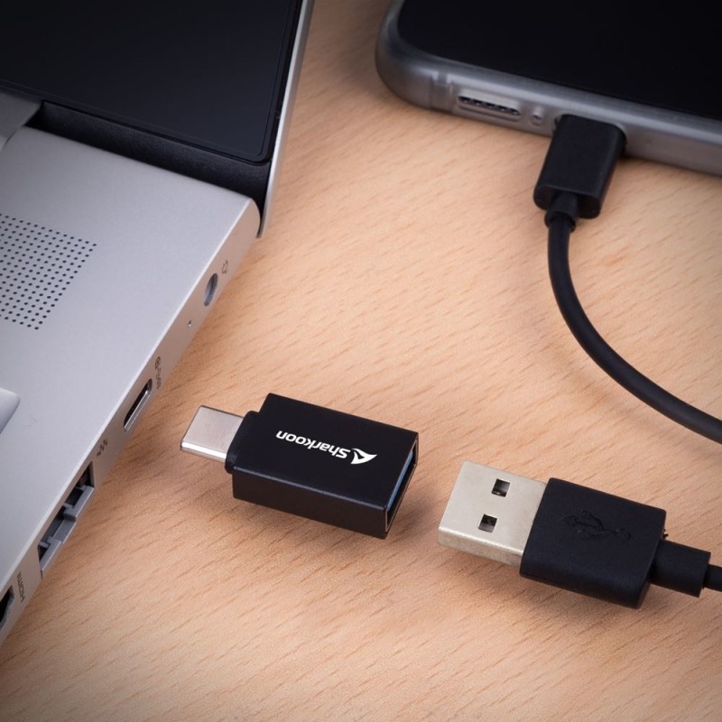Buy Sharkoon USB 3.2 Gen 1 Adapter - OfficePal - Black (2pc set) in Cyprus, Nicosia, Limassol, Larnaka, Pafos