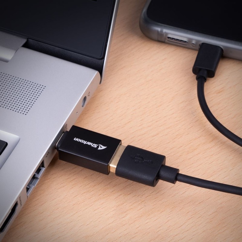 Buy Sharkoon USB 3.2 Gen 1 Adapter - OfficePal - Black (2pc set) in Cyprus, Nicosia, Limassol, Larnaka, Pafos