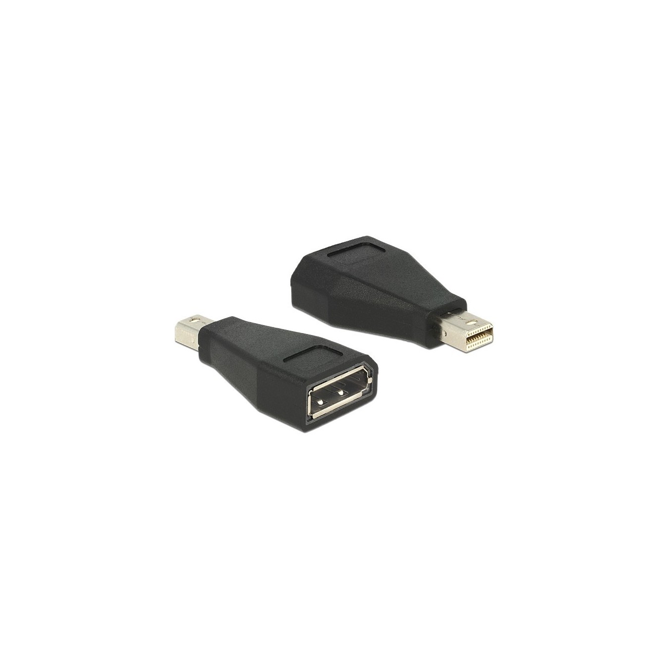 DELOCK DisplayPort Mini to DisplayPort Female Adapter - 65238 - Black — Buy in Cyprus with Fast Delivery