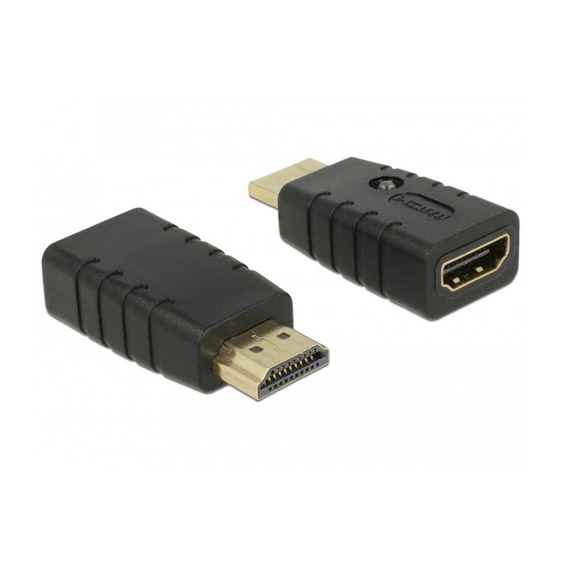 Buy DELOCK HDMI-A Male to HDMI-A Female EDID Emulator Adapter - 63320 - Black, 4... in Cyprus, Nicosia, Limassol, Larnaka, Pafos