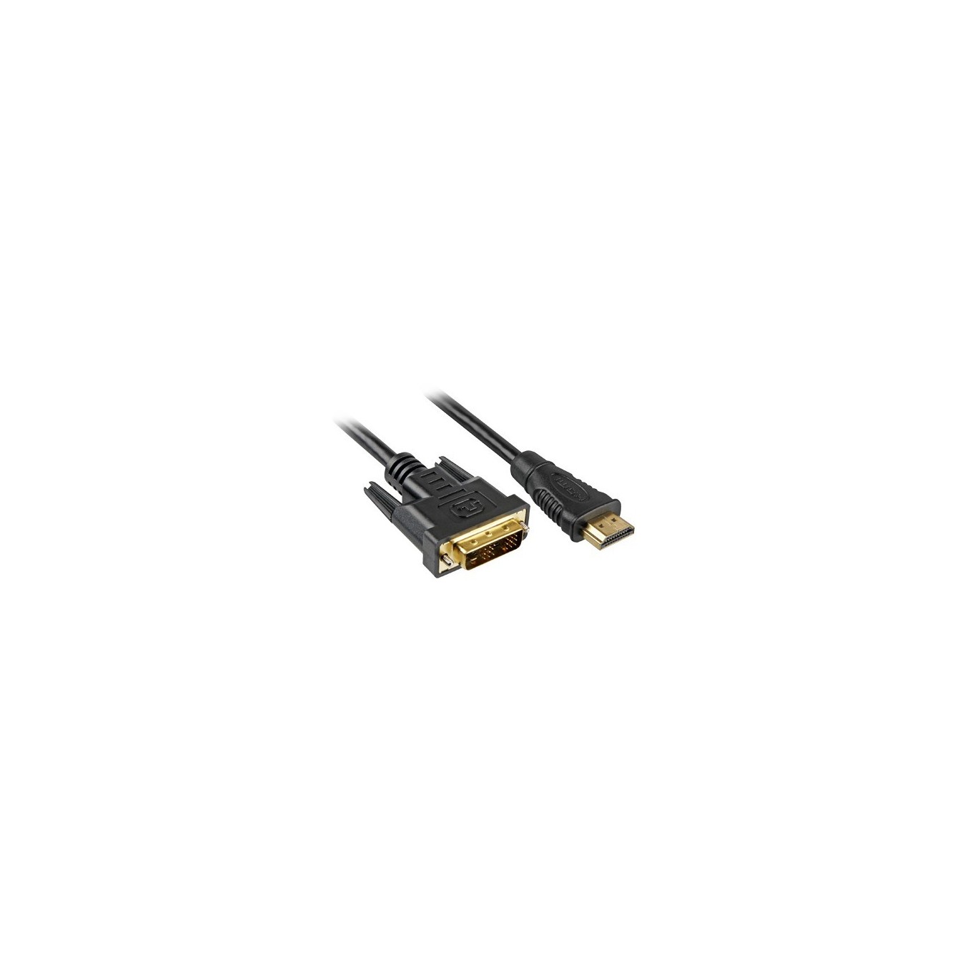 Sharkoon HDMI to DVI-D Cable - 4044951015221 - Black, 3 m, Gold-plated contacts — Buy in Cyprus with Fast Delivery