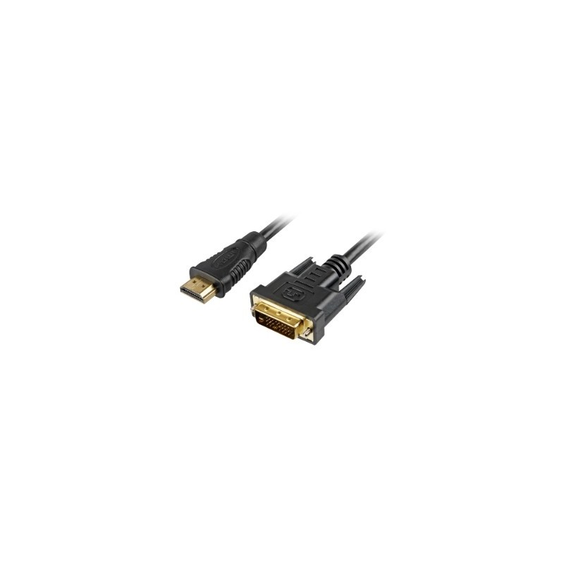 Buy Sharkoon HDMI to DVI-D Cable - 5 m - Black in Cyprus, Nicosia, Limassol, Larnaka, Pafos