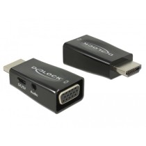 DELOCK HDMI-A to VGA Adapter with Audio - 65901 - (Black) — Buy in Cyprus with Fast Delivery