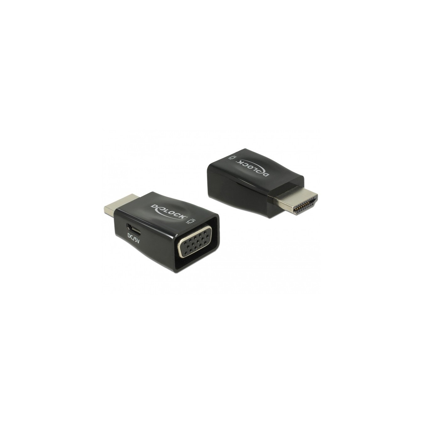 DELOCK HDMI-A Male to VGA Female Adapter - 65902 - Black — Buy in Cyprus with Fast Delivery