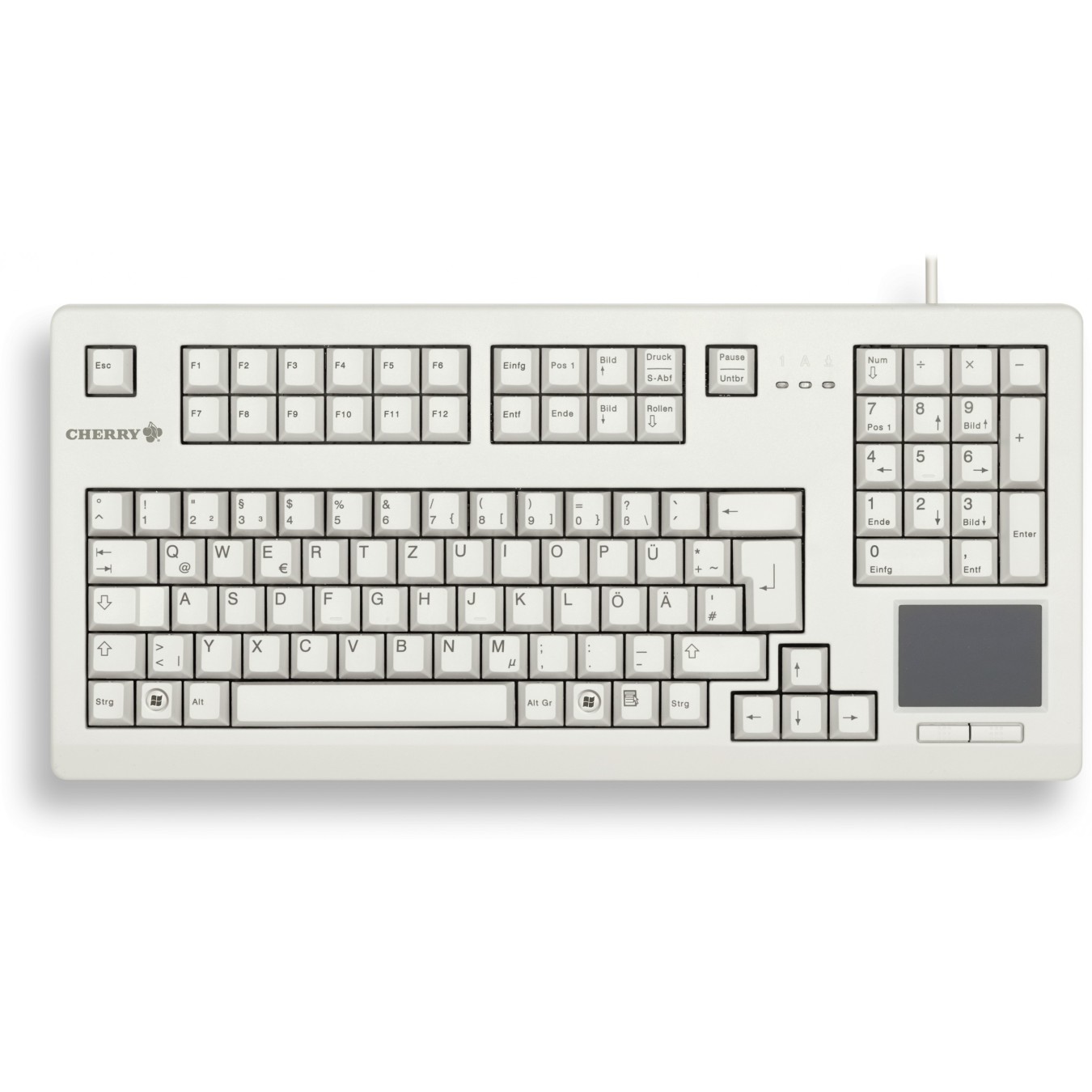 CHERRY TouchBoard - G80-11900 - Full-size Wired Mechanical Keyboard, Grey, Cherry MX Black — Buy in Cyprus with Fast Delivery