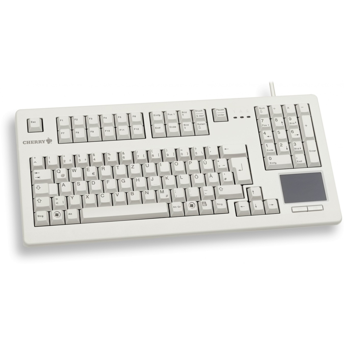 CHERRY TouchBoard - G80-11900 - Full-size Wired Mechanical Keyboard, Grey, Cherry MX Black — Buy in Cyprus with Fast Delivery