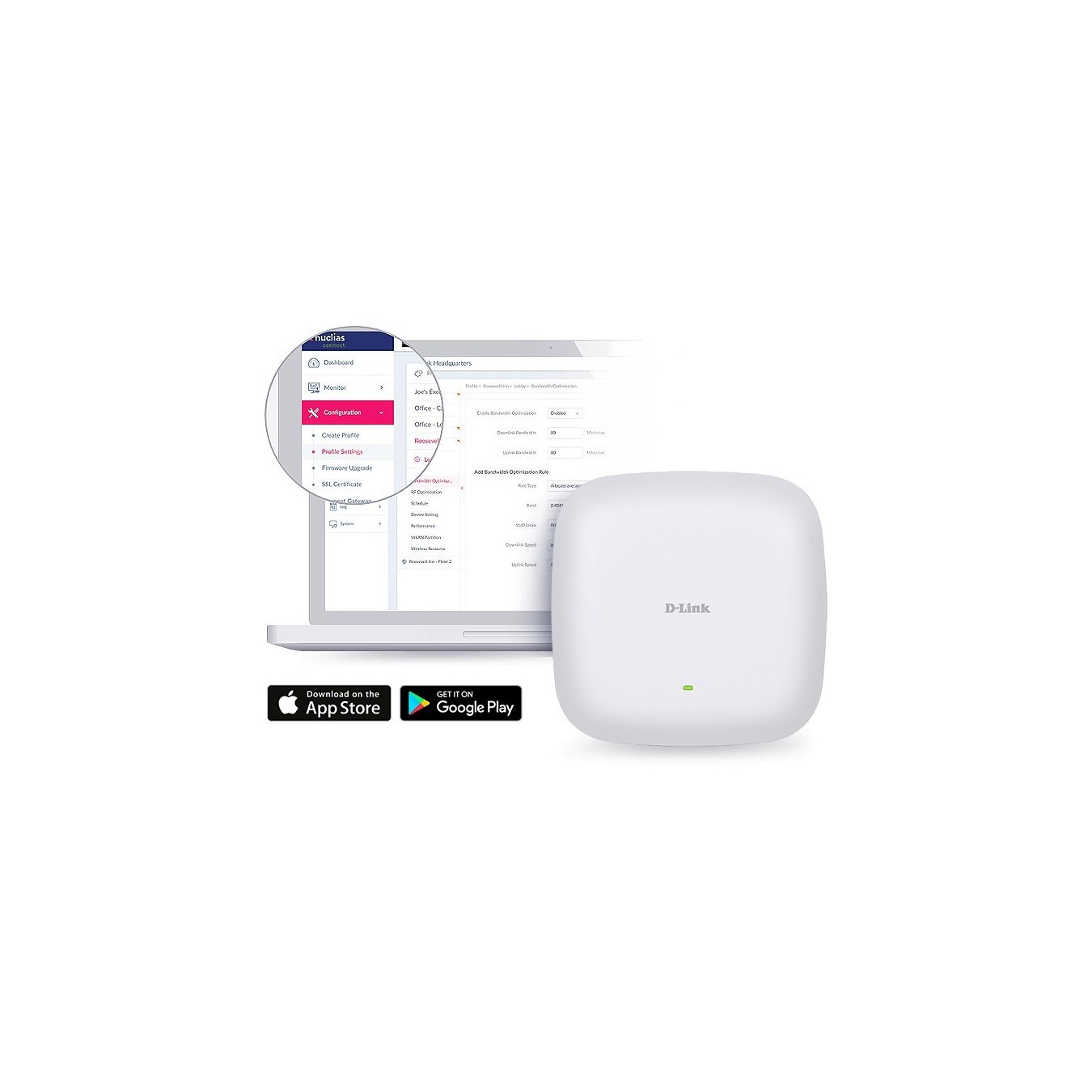 D-Link DAP-X2810 - AX1800 Wi-Fi 6 Dual-Band PoE Access Point - White — Buy in Cyprus with Fast Delivery