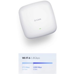 Buy D-Link DAP-X2810 - AX1800 Wi-Fi 6 Dual-Band PoE Access Point - White in Cyprus, Nicosia, Limassol, Larnaka, Pafos