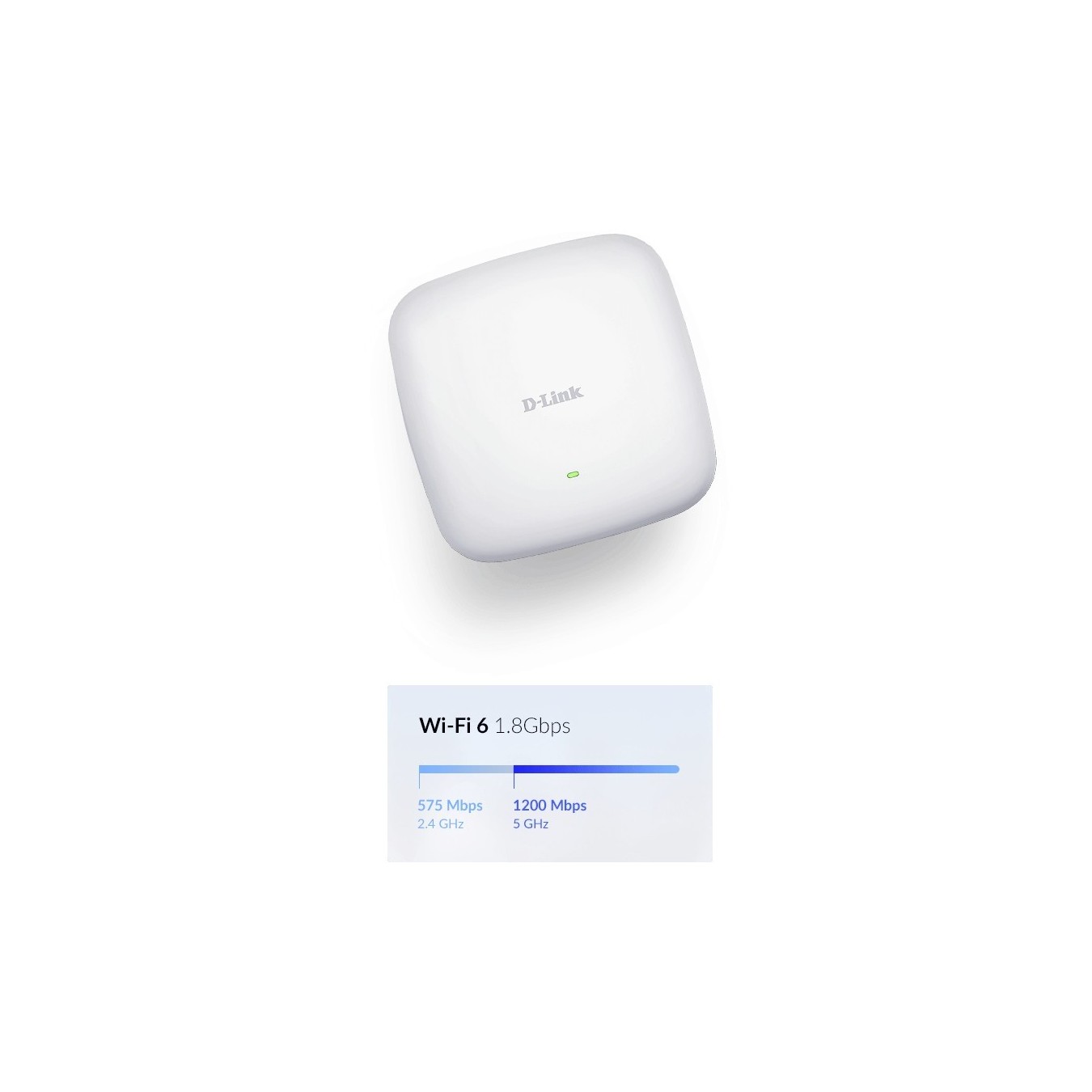 D-Link DAP-X2810 - AX1800 Wi-Fi 6 Dual-Band PoE Access Point - White — Buy in Cyprus with Fast Delivery