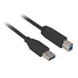 Buy Sharkoon USB 3.0 A to B Cable - 5 m, Black, USB 3.2 Gen 1 (5 Gbps) in Cyprus, Nicosia, Limassol, Larnaka, Pafos