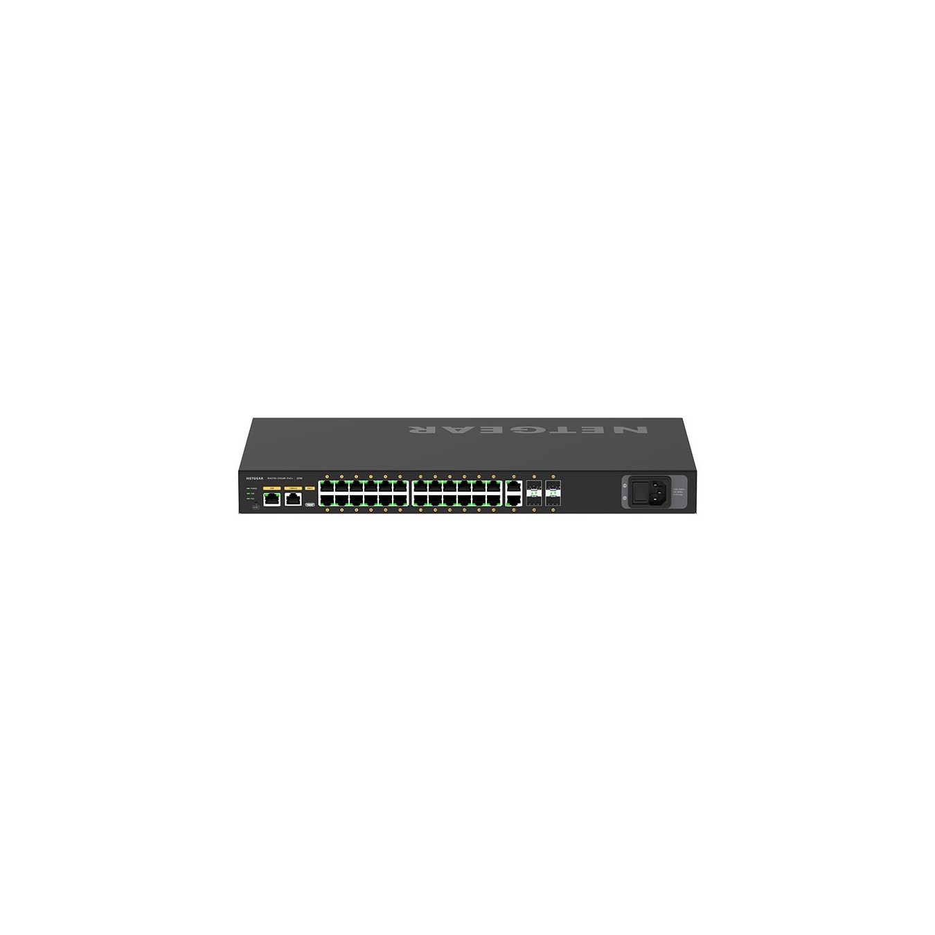 NETGEAR M4250-26G4F - 24x PoE+ Gigabit Ports + 4 SFP, Managed L2/L3, 1U Rackmount, Black — Buy in Cyprus with Fast Delivery