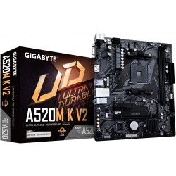 Gigabyte A520M K V2 - AM4 Micro-ATX Motherboard | AMD A520, DDR4 up to 64GB, 1x M.2 PCIe 3.0, HDMI 2.1 (Boxed)