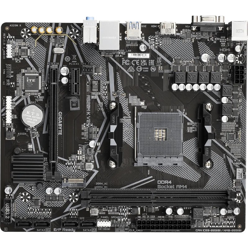 Buy Gigabyte GA-A520M K V2 - AM4 Micro-ATX Motherboard | AMD A520, DDR4 up to 64... in Cyprus, Nicosia, Limassol, Larnaka, Pafos