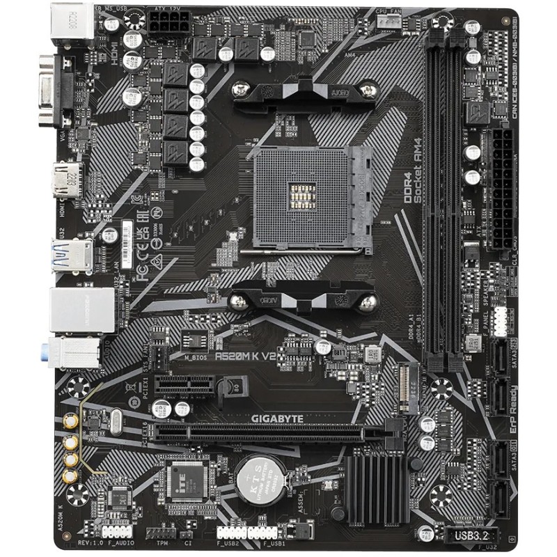 Buy Gigabyte GA-A520M K V2 - AM4 Micro-ATX Motherboard | AMD A520, DDR4 up to 64... in Cyprus, Nicosia, Limassol, Larnaka, Pafos