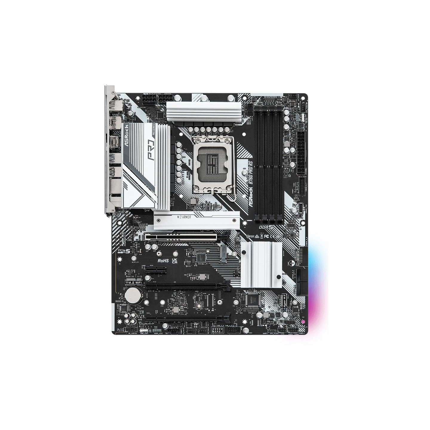 ASRock B760 Pro RS - LGA1700 ATX Motherboard, DDR5, 4x DIMM up to 128GB, PCIe 5.0 x16, 2x USB-C - 90-B790PB-10BAY0 (Boxed)