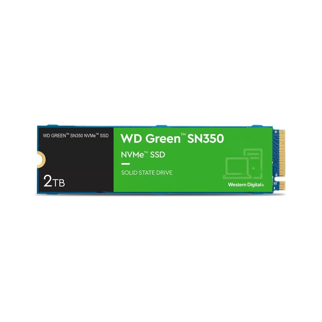 WD Green SN350 - WDS200T3G0C - 2TB M.2 2280 NVMe PCIe 3.0 x4, 3200/3000 MB/s — Buy in Cyprus with Fast Delivery