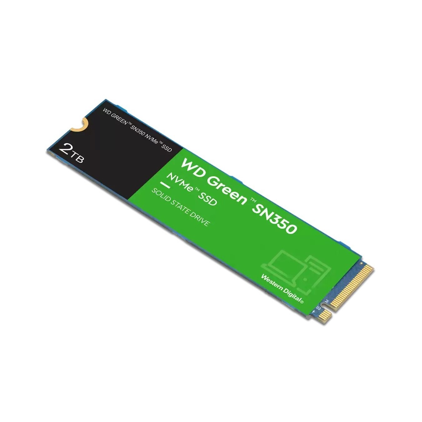 WD Green SN350 - WDS200T3G0C - 2TB M.2 2280 NVMe PCIe 3.0 x4, 3200/3000 MB/s — Buy in Cyprus with Fast Delivery