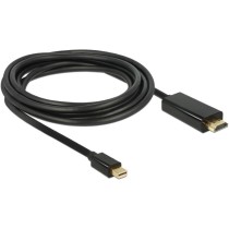DELOCK Mini DisplayPort to HDMI-A Cable - Model 83700 - 3 m, Black, Gold-Plated Connectors — Buy in Cyprus with Fast Delivery