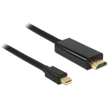 DELOCK Mini DisplayPort to HDMI-A Cable - Model 83700 - 3 m, Black, Gold-Plated Connectors — Buy in Cyprus with Fast Delivery