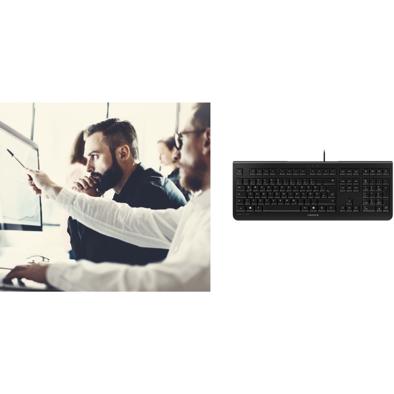 Buy Cherry KC1000 - Full-Size (100%) Wired USB AZERTY Keyboard - Black in Cyprus, Nicosia, Limassol, Larnaka, Pafos