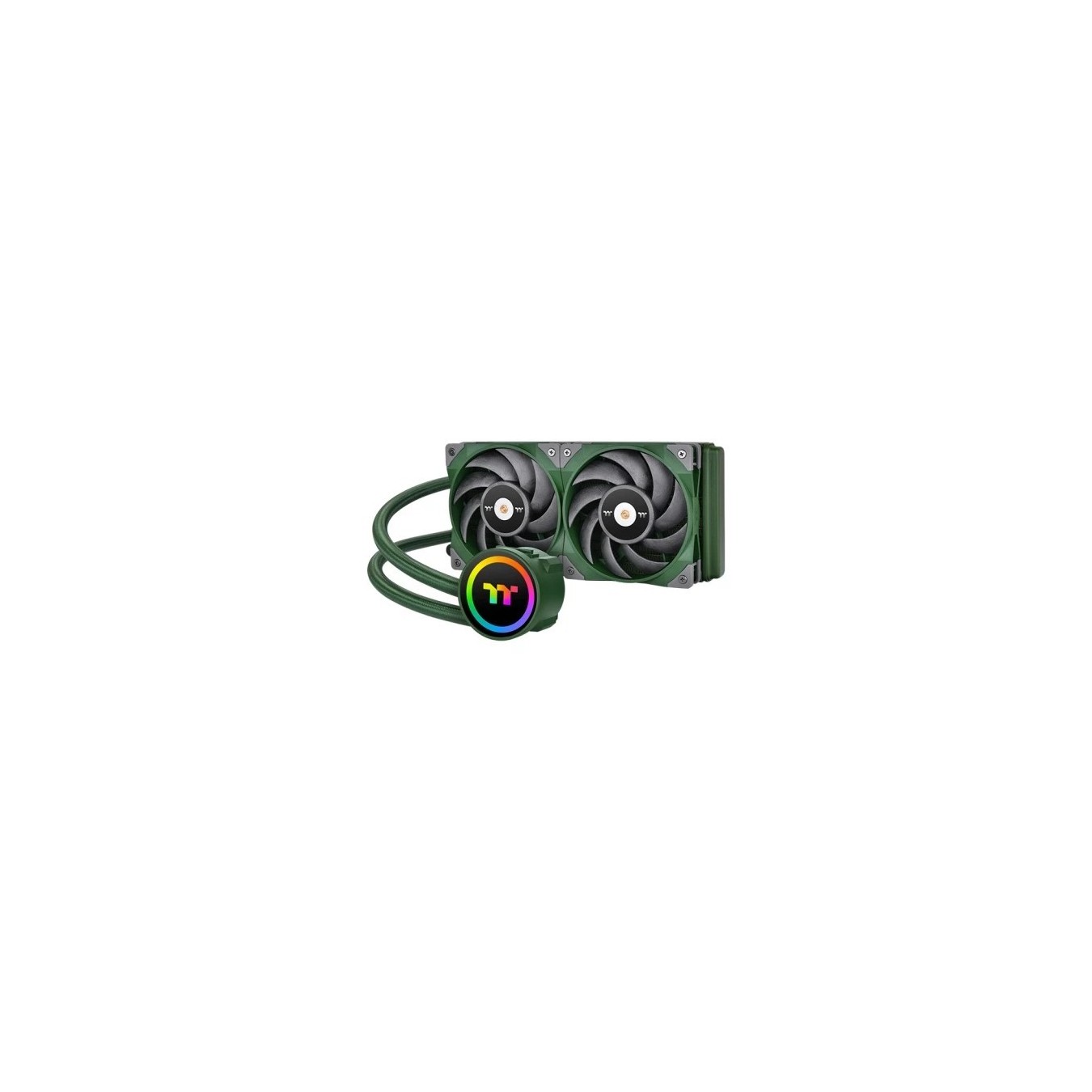Thermaltake TOUGHLIQUID 240 ARGB Sync - CL-W319-PL12RG-A - Racing Green, 240mm AIO, 2x120mm fans