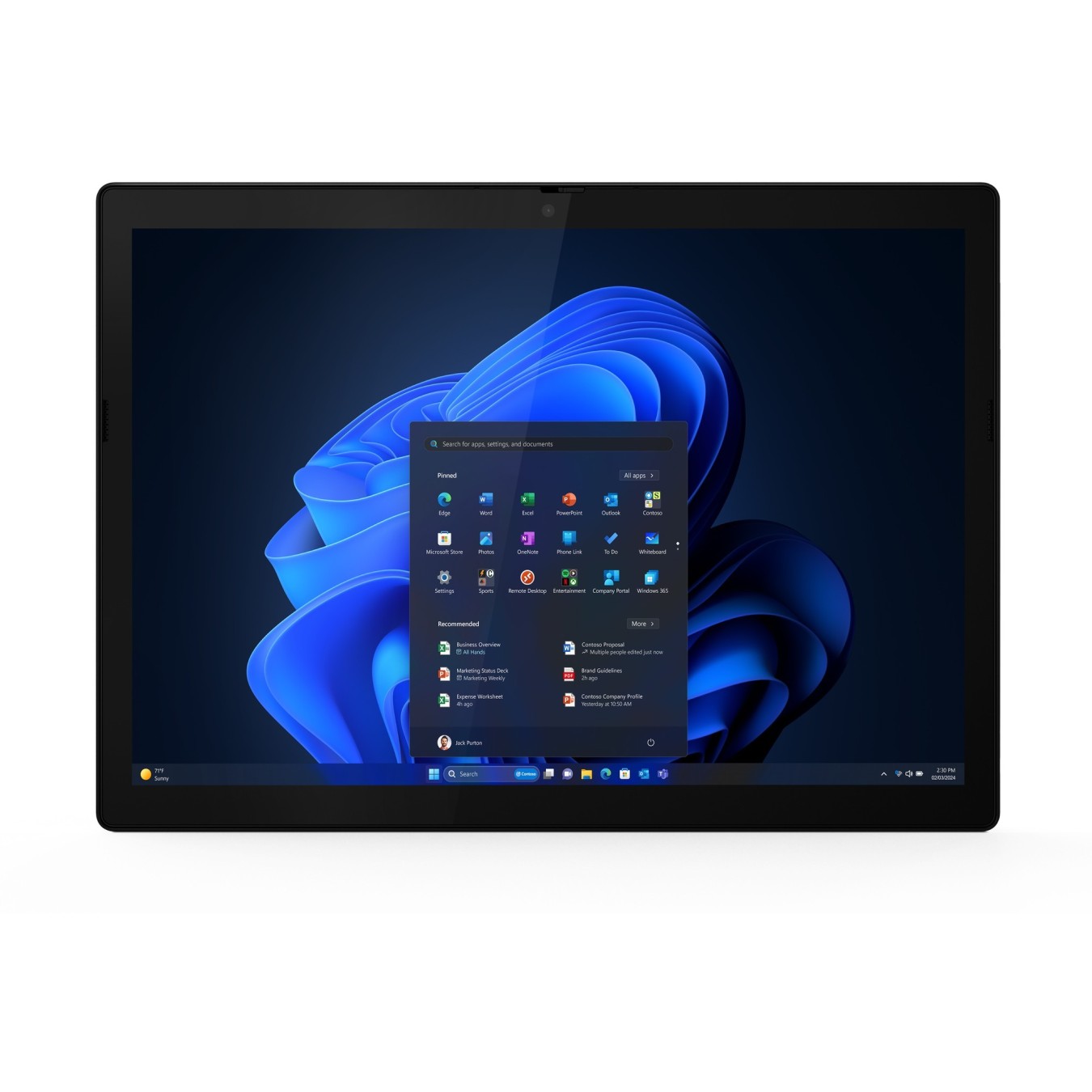 Lenovo ThinkPad X12 Detachable Gen 2 - 134U - Black, 12.3in FHD+ Touch, Intel Core Ultra 5 4.4GHz, 16GB/512GB, Windows 11 Pro