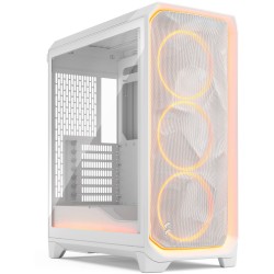 Fractal Design Meshify 3 Ambience Pro RGB - White Tempered Glass Mid-Tower Case, E-ATX/ATX Support - FD-C-MES3A-03