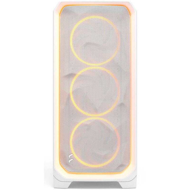 Fractal Design Meshify 3 Ambience Pro RGB - White Tempered Glass Mid-Tower Case, E-ATX/ATX Support - FD-C-MES3A-03