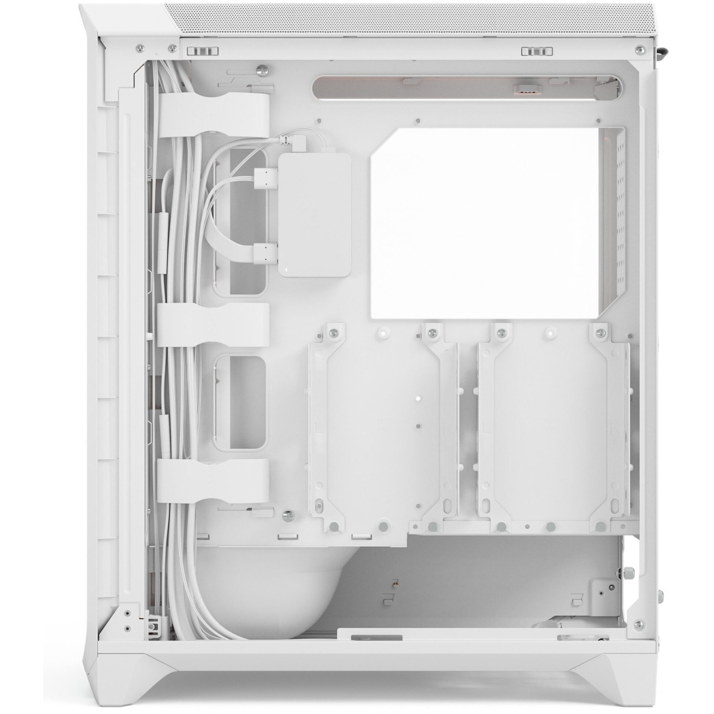 Fractal Design Meshify 3 Ambience Pro RGB - White Tempered Glass Mid-Tower Case, E-ATX/ATX Support - FD-C-MES3A-03