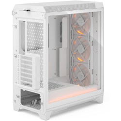 Fractal Design Meshify 3 Ambience Pro RGB - White Tempered Glass Mid-Tower Case, E-ATX/ATX Support - FD-C-MES3A-03