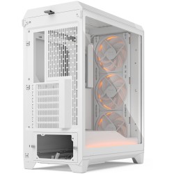 Fractal Design Meshify 3 Ambience Pro RGB - White Tempered Glass Mid-Tower Case, E-ATX/ATX Support - FD-C-MES3A-03