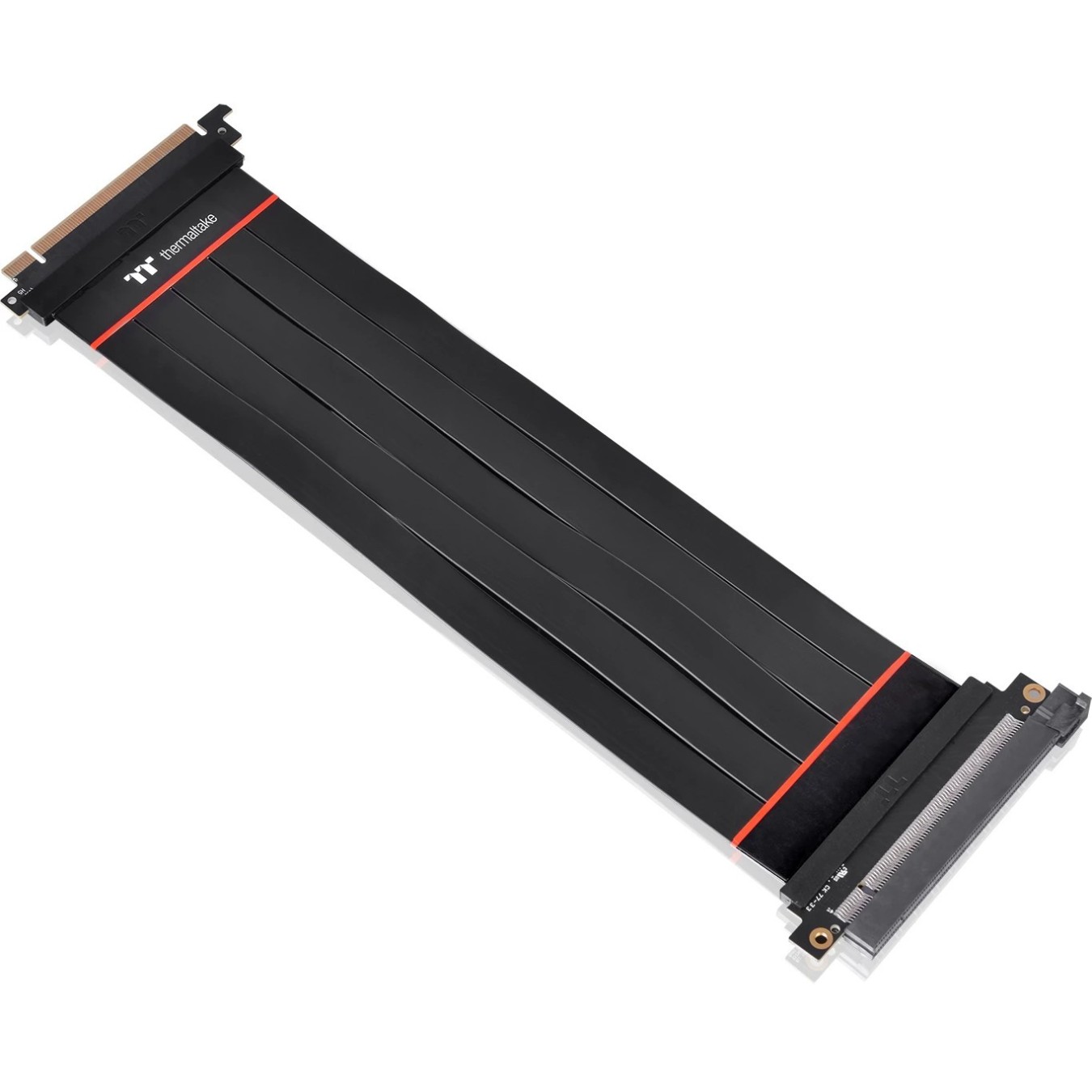 Thermaltake PCIe Extender Cable 4.0 x16 30cm - AC-058-CO1OTN-C1 - Black, Gen 4, Male to Female, Straight