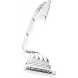Buy Thermaltake PCI-E 4.0 Dual 90° Riser Cable 400mm Snow - AC-077-CO6OTN-C1 - ... in Cyprus, Nicosia, Limassol, Larnaka, Pafos