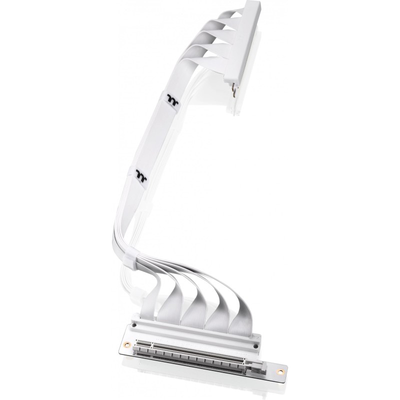 Buy Thermaltake PCI-E 4.0 Dual 90° Riser Cable 400mm Snow - AC-077-CO6OTN-C1 - ... in Cyprus, Nicosia, Limassol, Larnaka, Pafos