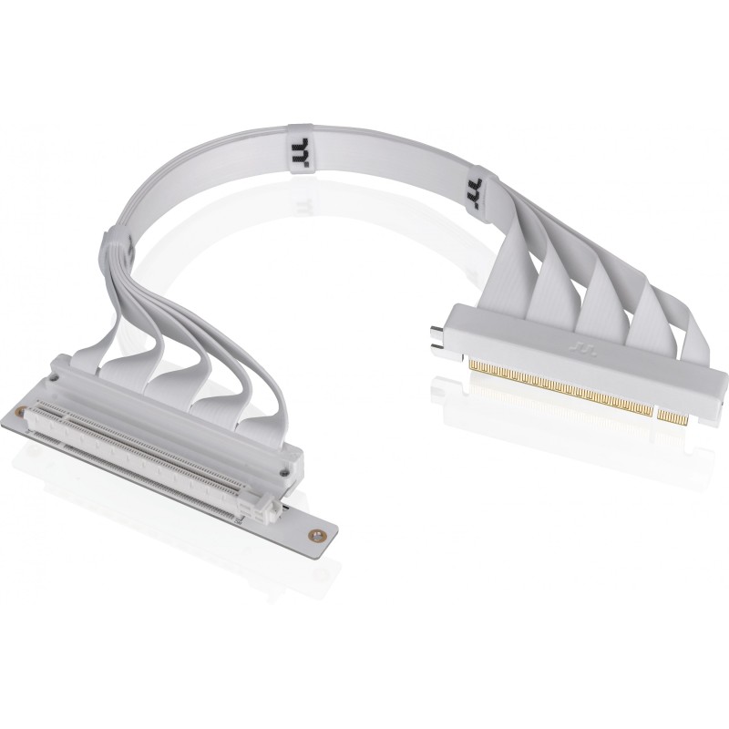 Buy Thermaltake PCI-E 4.0 Dual 90° Riser Cable 400mm Snow - AC-077-CO6OTN-C1 - ... in Cyprus, Nicosia, Limassol, Larnaka, Pafos
