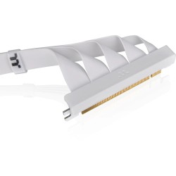 Buy Thermaltake PCI-E 4.0 Dual 90° Riser Cable 400mm Snow - AC-077-CO6OTN-C1 - ... in Cyprus, Nicosia, Limassol, Larnaka, Pafos