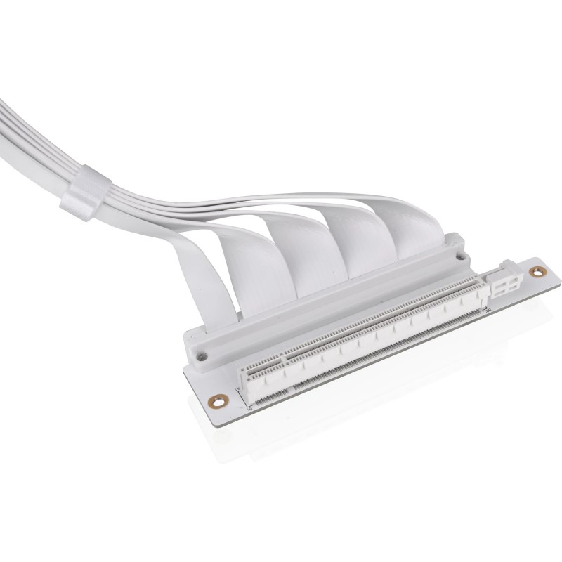 Buy Thermaltake PCI-E 4.0 Dual 90° Riser Cable 400mm Snow - AC-077-CO6OTN-C1 - ... in Cyprus, Nicosia, Limassol, Larnaka, Pafos