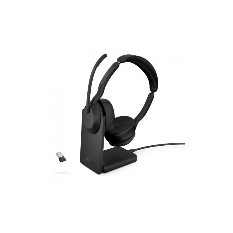 Buy Jabra Evolve2 55 UC Stereo Headset - Evolve2 55 - On-Ear, Black in Cyprus, Nicosia, Limassol, Larnaka, Pafos
