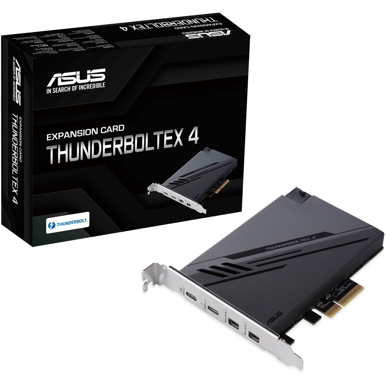 ASUS ThunderboltEX 4 - PCIe 3.0, Thunderbolt 4, Black — Buy in Cyprus with Fast Delivery
