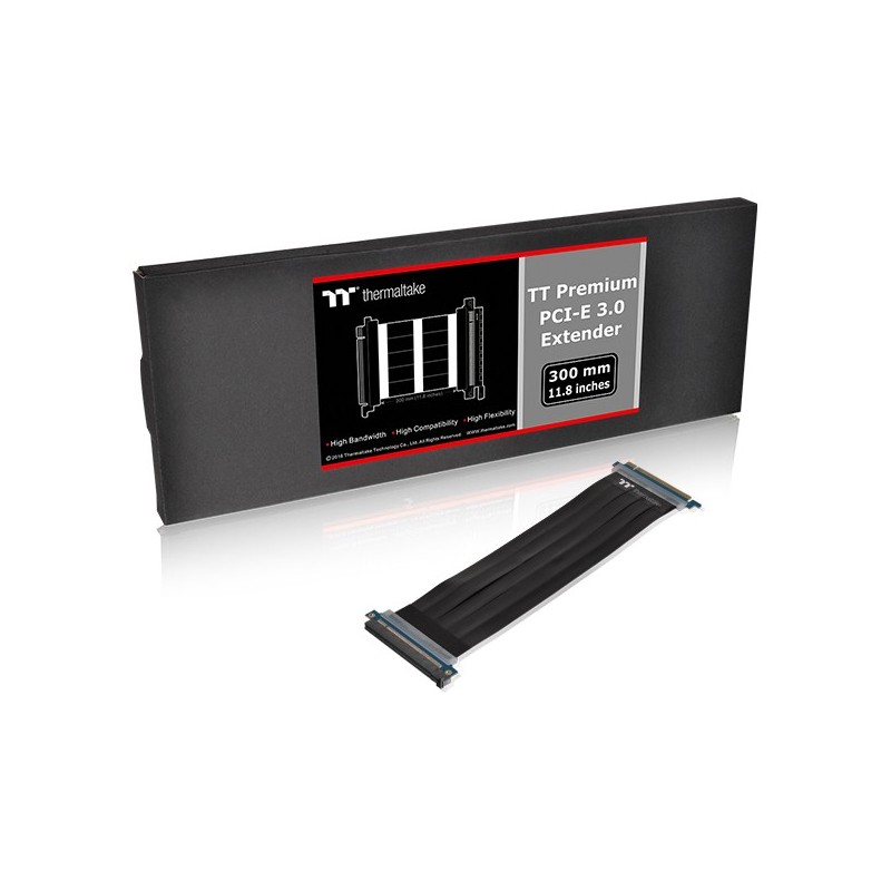 Buy Thermaltake PCI Express Extender 300mm - AC-045-CN1OTN-C1 - Black, Grey in Cyprus, Nicosia, Limassol, Larnaka, Pafos