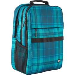 Buy HP Campus XL Tartan Plaid Backpack - P - Blue Pattern in Cyprus, Nicosia, Limassol, Larnaka, Pafos