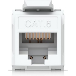 Buy Ubiquiti Cat6 Keystone Jack - UACC-Keystone-Jack-C6 - Flat White RJ-45 to LS... in Cyprus, Nicosia, Limassol, Larnaka, Pafos