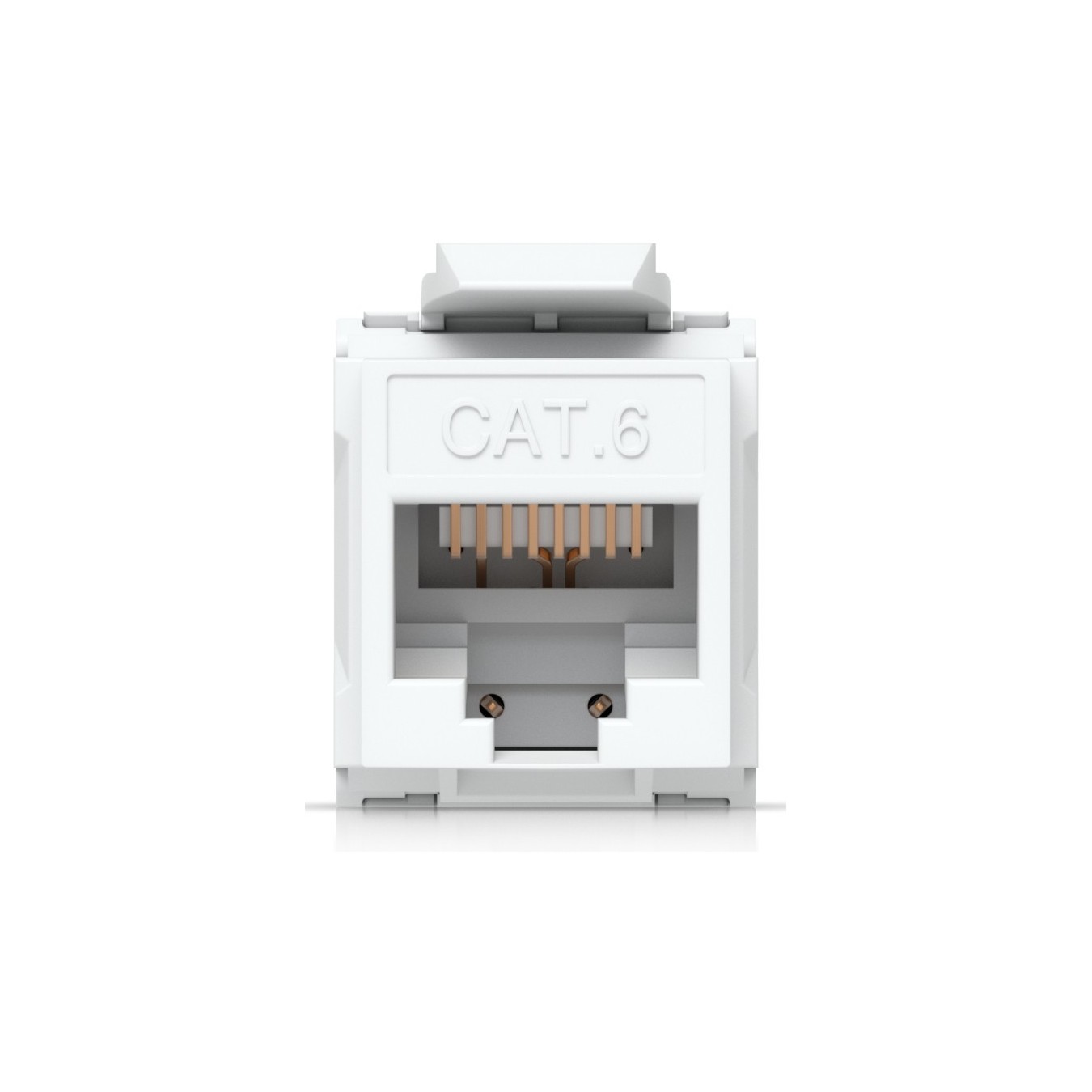 Ubiquiti Cat6 Keystone Jack - UACC-Keystone-Jack-C6 - Flat White RJ-45 to LSA Female, 12-pack