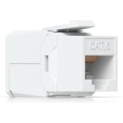 Buy Ubiquiti Cat6 Keystone Jack - UACC-Keystone-Jack-C6 - Flat White RJ-45 to LS... in Cyprus, Nicosia, Limassol, Larnaka, Pafos