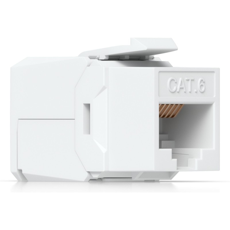 Buy Ubiquiti Cat6 Keystone Jack - UACC-Keystone-Jack-C6 - Flat White RJ-45 to LS... in Cyprus, Nicosia, Limassol, Larnaka, Pafos