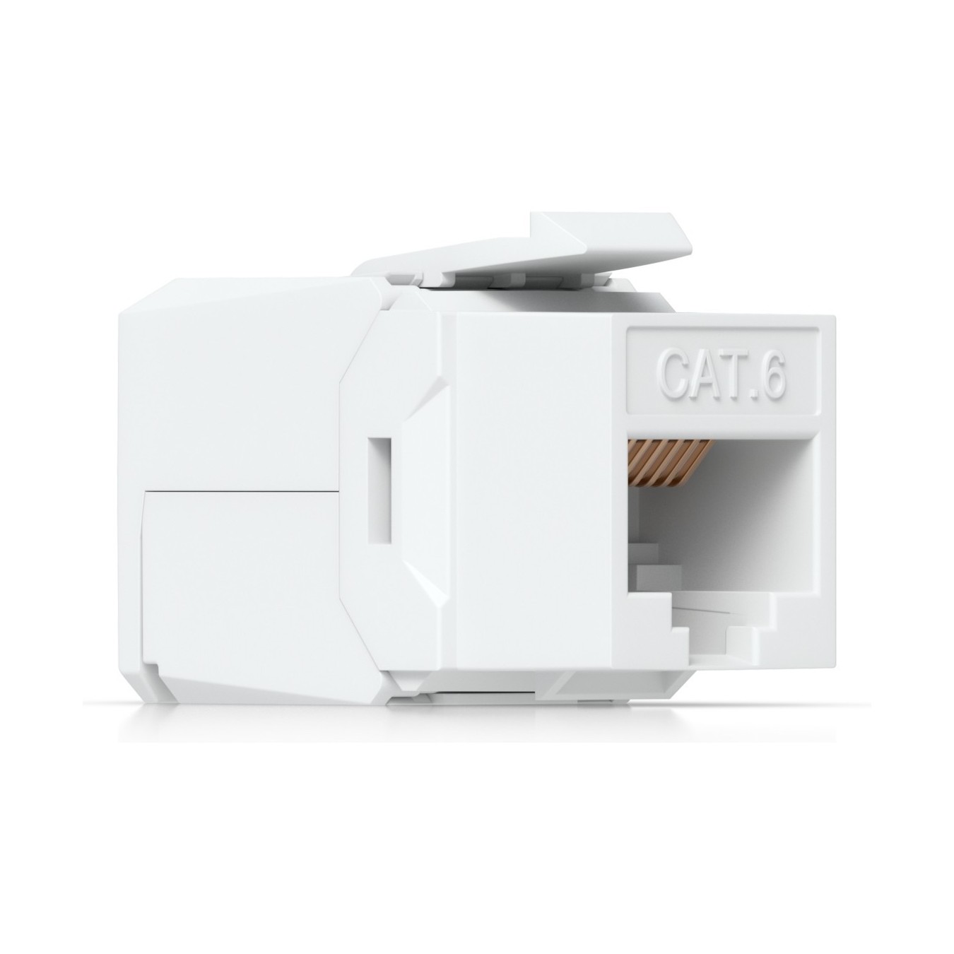 Ubiquiti Cat6 Keystone Jack - UACC-Keystone-Jack-C6 - Flat White RJ-45 to LSA Female, 12-pack
