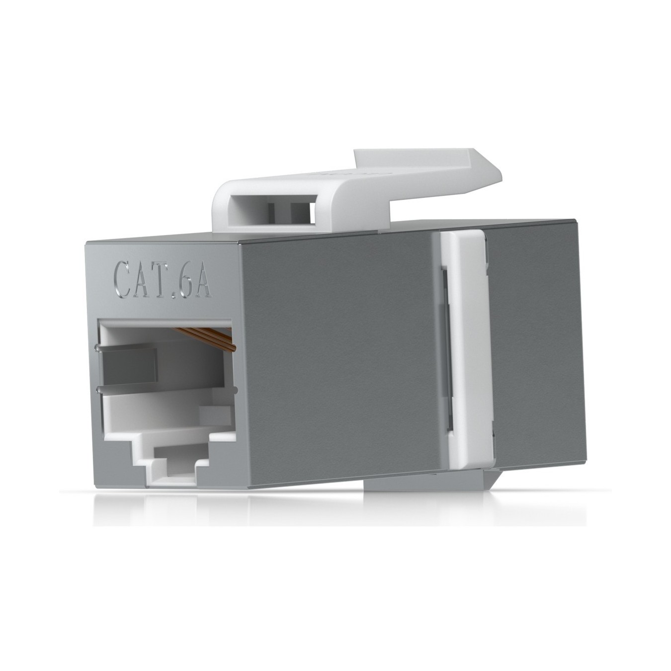 Ubiquiti Cat6A Keystone Coupler - UACC-Keystone-Coupler-C6A - Flat, Stainless steel, RJ-45 to RJ-45, Female-Female, Cat6a