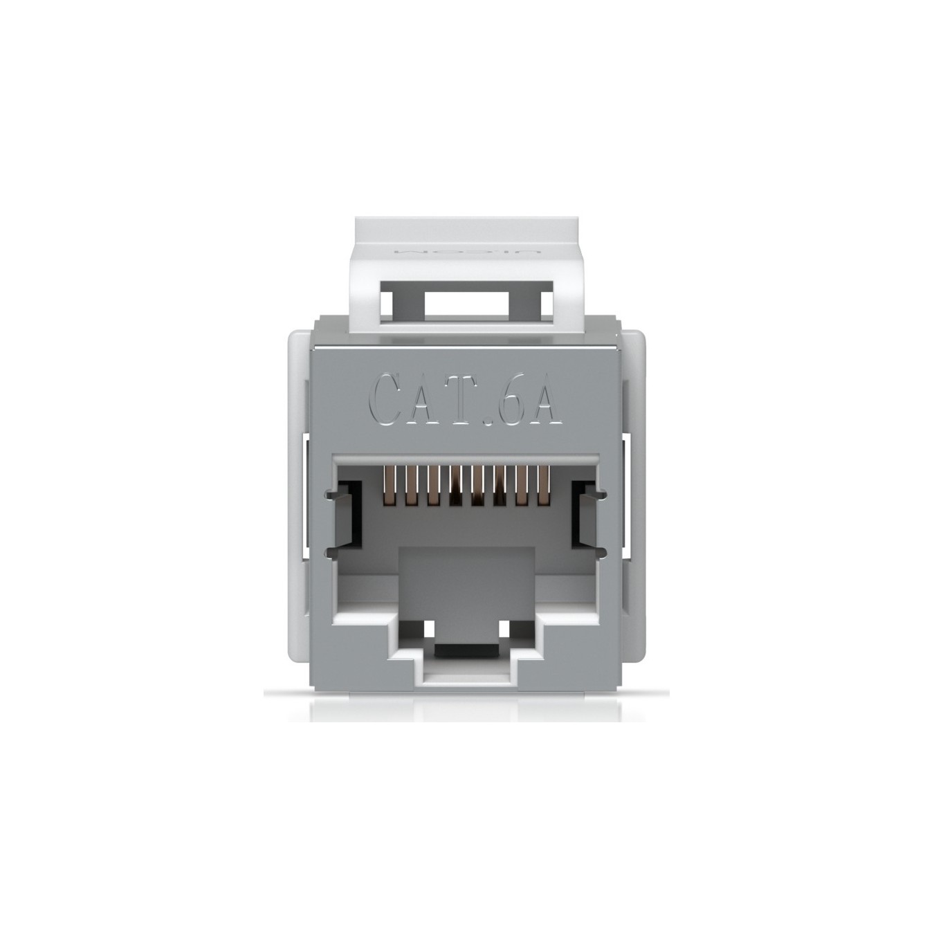 Ubiquiti Cat6A Keystone Coupler - UACC-Keystone-Coupler-C6A - Flat, Stainless steel, RJ-45 to RJ-45, Female-Female, Cat6a